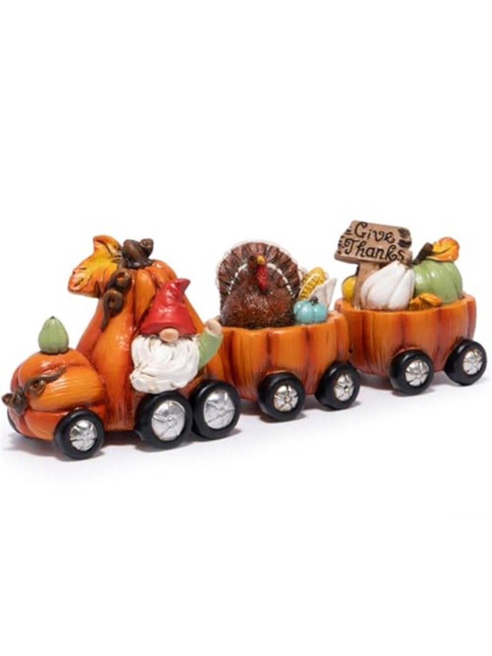 Fall Pumpkin Train Decoration Indoor Thanksgiving Gnome Centerpiece